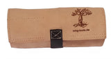 MHG Premium Short Chisel 6 Piece Set: Oiled Ash Handle with Striking Ferrule - in Leather Roll Bag.